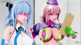 Sexy Futa playing and cuminfilation (Nyakumi)