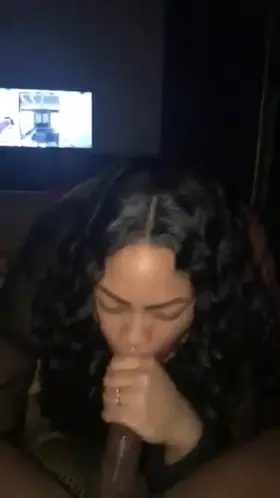 BBW Sloppy Blowjob Before Sleep