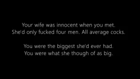 You're regretting setting your wife up with a big cock.. things will never be the same