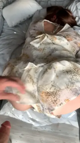 Clean your pussy juice off my cock!