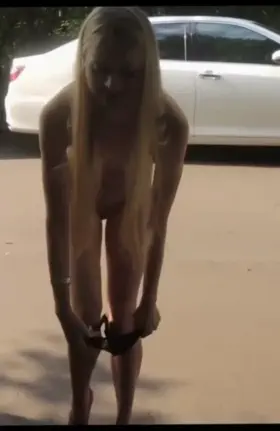Stripping naked and walking down the street