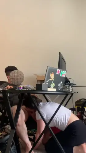 Pleasing my man while he’s on a work call♥️