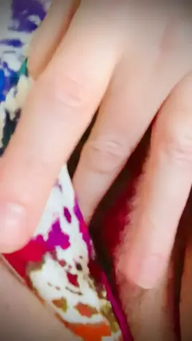 he pulled my panties back while i (f)ingered my wet pussy