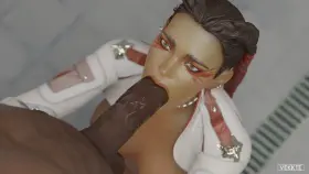 Loba sucking dick in the shower (Vekkte) [Apex Legends]