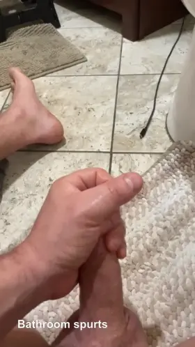 Pulsing on the bathroom floor 😁