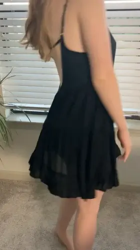 Watch me strip out of my little black dress, what do you think? ;)