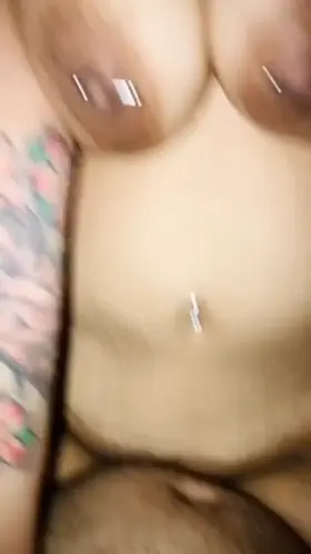 😌Pushing his cum inside me 💦