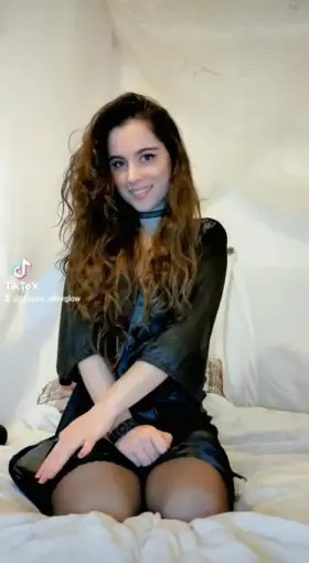 This is how a good girl waits for you to come home