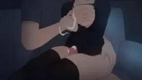 Making Him Cum with Her Thick Thighs