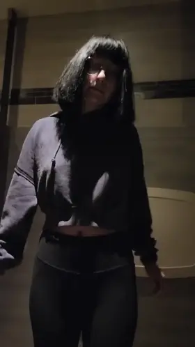 Get you a girl who let's you fuck her in a public bathroom.