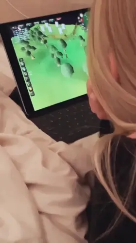 Used While She Plays Runescape