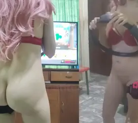 💖 Staying fit while playing on my Switch 💪💖