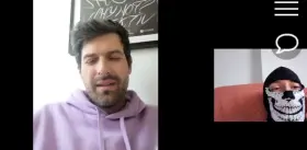 Wearing a condom while flashing a random dude on chatroulete 🤪