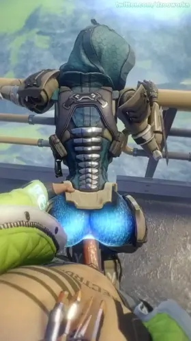 Ash gets fucked by Crypto (Dzooworks) [Apex Legends]