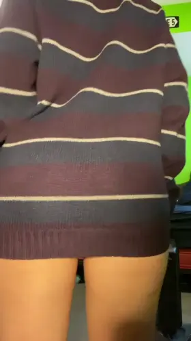 Sweater weather does not say anything about wearing pants.