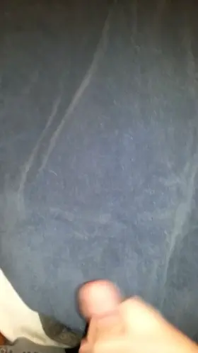 Expert gooner plasters the wall on the other side of the room