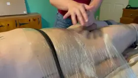 Bondage Handjob Cumshot