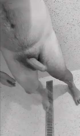 Keeping the door open in the change room showers for a bit of show and tell.