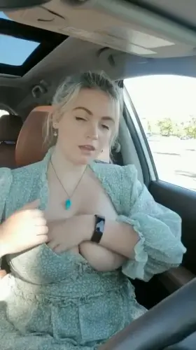 Cute busty amateur showing it all