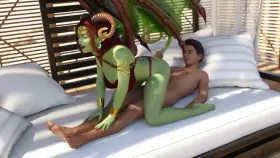 Jack punishes his monster girl!