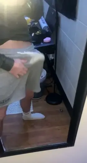 Roommates are right outside the door