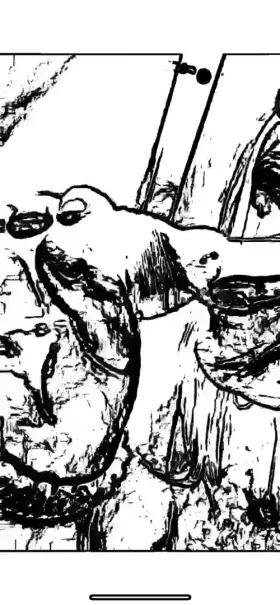 Thought this was a creative way to show me sucking cock at the gloryhole. Wait for the dripping cum