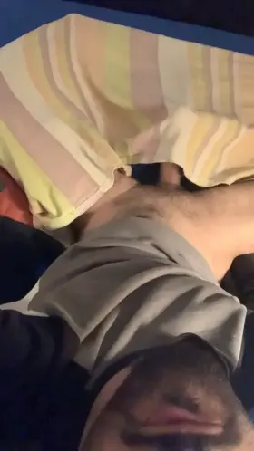 Sheets slide off. You climb on