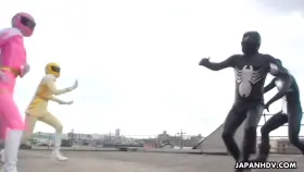 Galactic Sentai Brave are captured and a sex orgy ensues