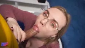 Blowjob in glasses Miss Fantasy