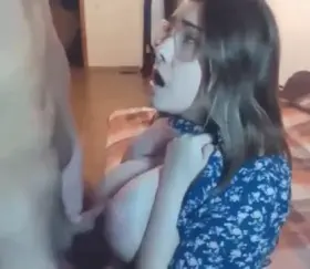 Cumming On Nerdy Tinder Girl Big Tits (Full video in comments)