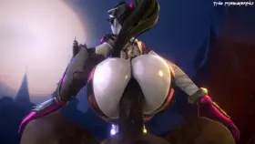 Widowmaker Blacked on Halloween (Overwatch)[The Firebrand]