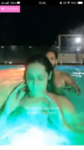 Aditi Mistry fun in pool 🔥🔥 (2videos in one) (link in Comments)