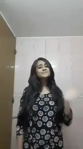 Cute Shy GF😍 showing her hot body to BF for the first time 🔥. Full stripping video link below