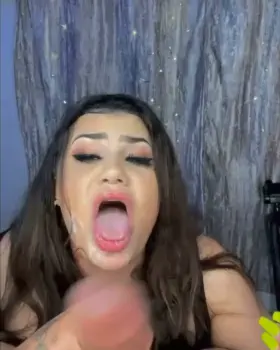 She’s so much prettier with cum and slop on her face