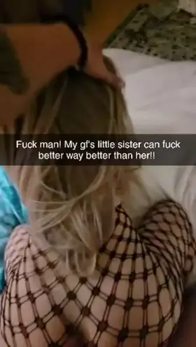 When your gf leaves you to entertain her little sis