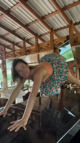 This dance challenge is a lot better when done naked