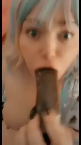I wish this was your cock filling my fat mouth 💦