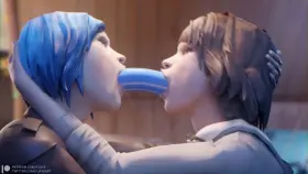 Max and Chloe Double Dildo Deepthroat (Fjaye )[ life is strange]