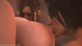 Claire Jill and Lady Dimitrescu ( BaronStrap )[ Resident Evil ]