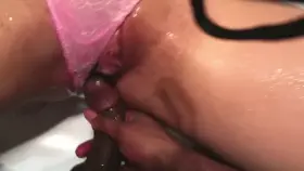 Teen PAWG creaming all over BBC