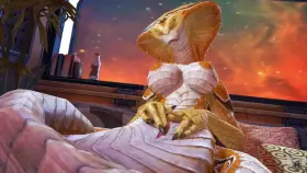 Viper fantasizing about human boys