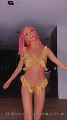 Kristen Hancher Lingerie Try On