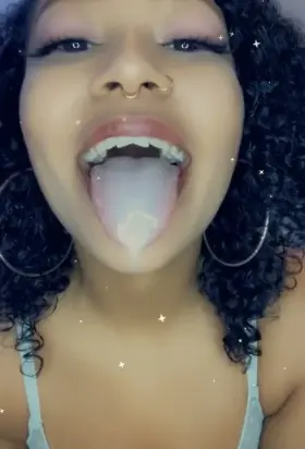 Daddy doesn’t like it when I spit...oops!👀