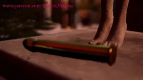 Slaves of Rome: MC's Wife Having Fun with the Golden Dildo