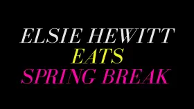 Elsie gets wet on spring break