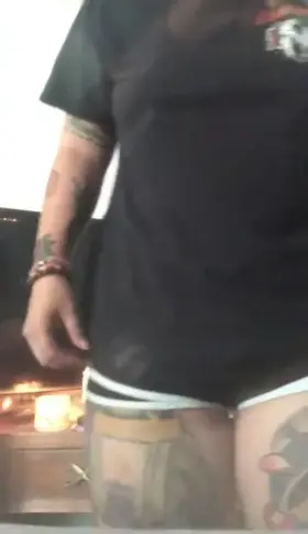 Just a tatted girl getting ready for work