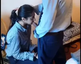This Indian woman loves to suck cock