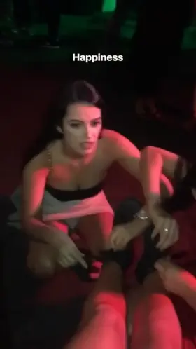 Short skirt upskirt or tight dress downblouse?