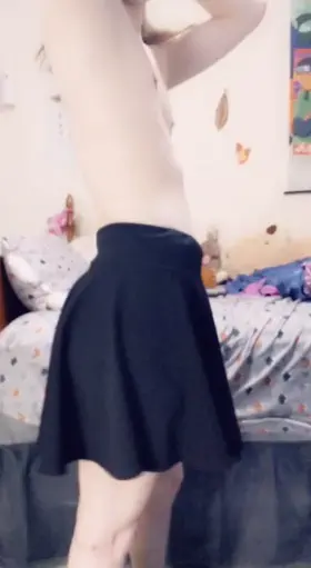 Do you wanna sit under my skirt? 👉👈