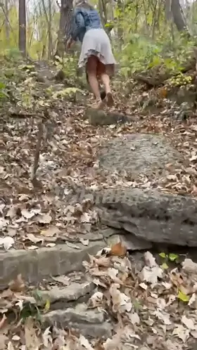 Taking a romantic walk at the park with my new Bull turned into a show for Hubby… [fm]